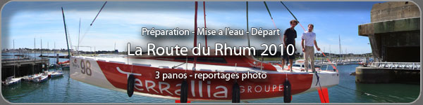 Visite virtuelle 360 d'un class40 participant  la Route du Rhum 2010